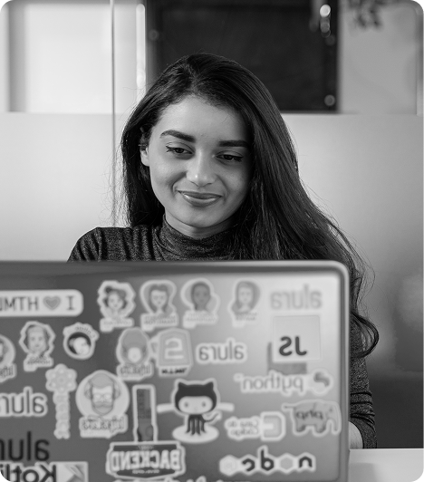Imagen de Ana García desarrollando un proyecto